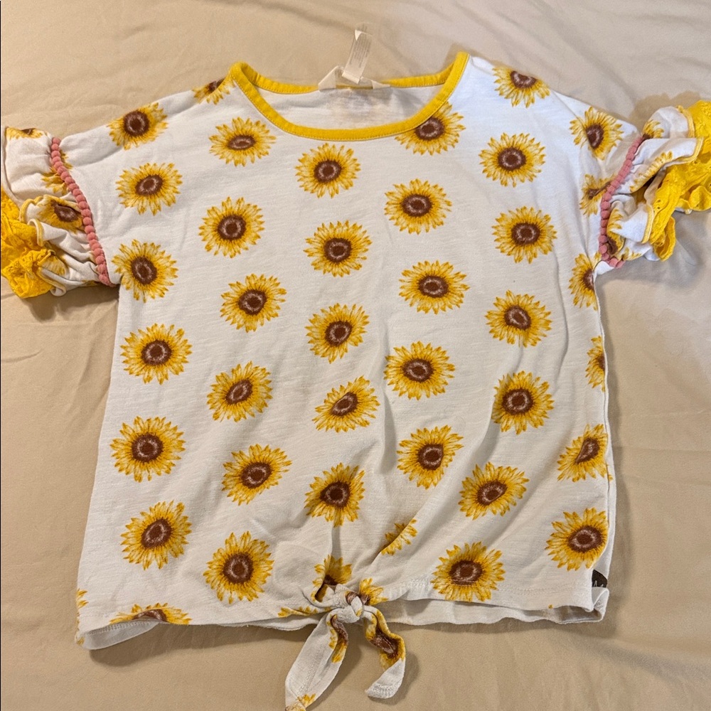 Matilda Jane Yellow Sunflower Kids Tee